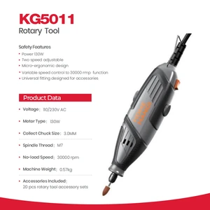 KINGVOSPRO KG5011 Rotary Tool 3000RPM Factory Grinder Machine Electric Rotary Tool Manufacturer