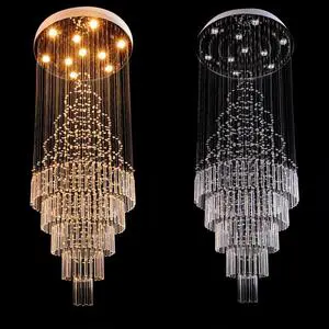 Modern Crystal Ceiling Light Home Chandelier Led Lamps Lighting Decor for Living Room