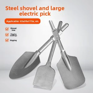 New 65A Electric Pickaxe Flat Wide Chisel Shovel for Garden Shoveling Soil Trimming Edges Digging Ditches