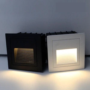 Modern Design 110V 220V Indoor Outdoor Wall Lamp Aluminum LED Stair Step Light Recessed Foot Feature Horizontal LED Lighting