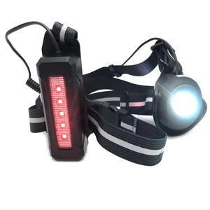 Factory New Designed Hot Selling USB Rechargeable Reflective LED Night Running Back Warning Light Outdoor Sports Chest Lamp