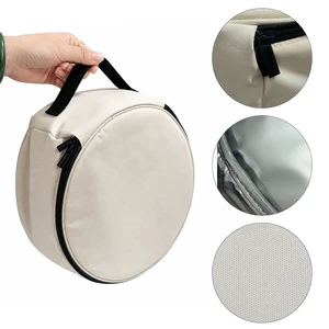Large-capacity Round Waterproof Zipper Closure Folding Heavy-duty Oxford 1.6L Modern Custom Carry Tool Bag Outdoor Portable