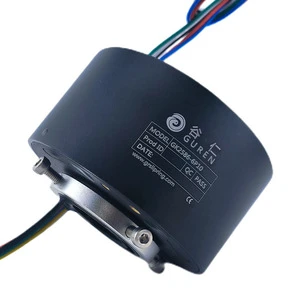 Electricity Slip Ring Rotary Joint Electrical Connector 10A 440VAC/VDC 250rpm 25.4mm Diameter 6 Wires CE ROHS Certified Electric
