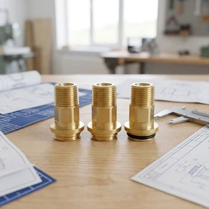 Professional High-Precision CNC Turned Stainless Steel/Brass Male Threaded Valve Stems / Connectors Seals For Fluid Gas Systems