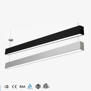 Energy-Saving Square Tube LED Office Lights Ceiling-Mounted Linear Hanging Lights with Insect-Proof Feature