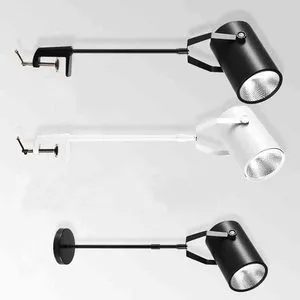 Exhibition Lighting Hanging Long Arm Clamp Exhibition Hall Background Wall Long Rod LED Telescopic Spotlights Exhibition Lights