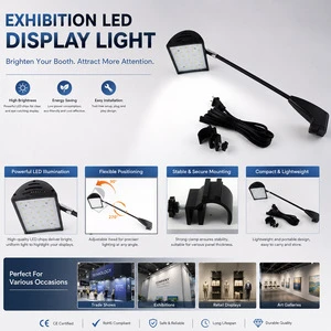 High Brightness LED Exhibition Display Light for Trade Show Booth Retail Display Museum Gallery and Event Lighting