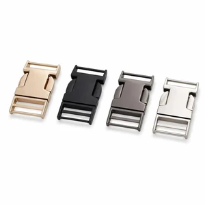 Baiwei F0017-18mm Firm Low-friction Zinc Alloy Plate Buckle for Outdoor Hiking Bags & Pet Harness Webbing