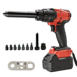 Brushless Electric Industrial Nail Gun 3mm-6.4mm Automatic Riveter LED Light for 20V 4.0AH Battery (No Battery) with ODM/OEM