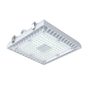 High Performance 40W 60W 75W Round LED Garage Light Canopy 150lm/W Low Bay Canopy Lighting