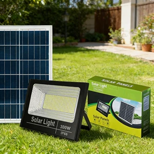 Solar Power Outdoor Flood Light IP66 200w 300w Led Outdoor Lighting