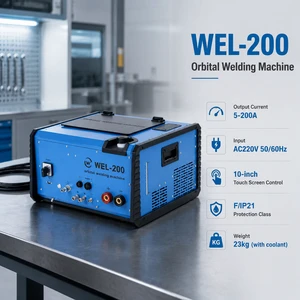 Automatic Orbital Welding Machine, 90V-240V Wide Voltage Adaptive, Industrial Auto Welder For Stainless Steel