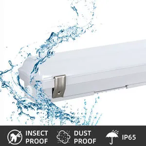 HALCON Factory Price Steel Sheet Indoor Parking Lot 4FT 130LM 40W 60W Slim Led Vapor Light