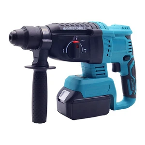 Cordless Lithium Power Hammerdrill Compatible with Makita 18V Battery Brushless Motor Power Drill Hammer Concrete Drill Machine
