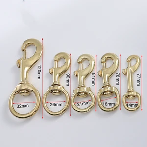 DWDP Snap Buckle Snap Bolt Solid Brass Hook ART#225B