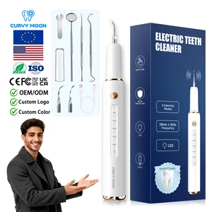 Electric Portable Dental Scaler Tooth Cleaner Tartar Plaque Cleaning Device Home Portable Ultrasonic Calculus Remover
