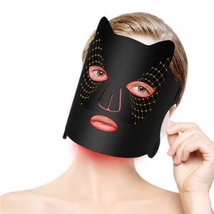 Beauty Salon Near Infrared Led Contour 7 Colors Foldable Silicone Face Facial Mask Led Light Therapy for Skin Treatment