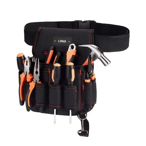 Custom Design New Product Durable Outdoor Tool Belt Bags Heavy Duty Waterproof Electrician Folding Tool Waist Bags