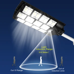 Efficient Integrated Waterproof Solar Street Light for Wide Areas Power Saving with Induction Charging Switch