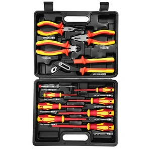 New Energy Automotive Repair VDE 12-Piece Insulated Tool Set Multi-Function Electrician's Pliers Screwdriver Hand-Powered Box