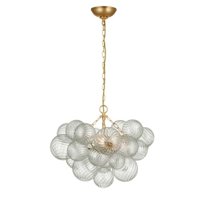 LED Modern Chandelier Luxury Restaurant Living Room Decor Light for Home Hotel Glass Pendant Light