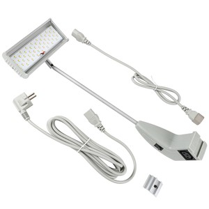 Color Adjustable Trade Show Display Lights 25W, Connectable LED Arm Lighting for Exhibition Booth with Mounting Clamp