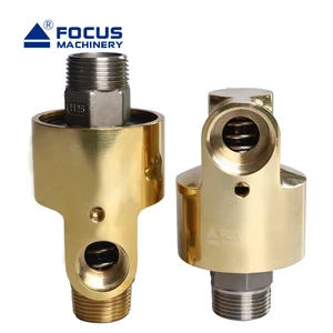 Double Flow Brass Rotary Joint High Speed High Pressure Cooling Water Rotating Swivel Unions