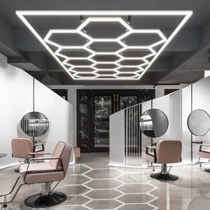 High Quality Energy Saving Hexagonal LED Garage Light IP67 Rating Customizable Color 1-Year Warranty for Office Workshop Ceiling
