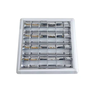 Factory Price Louver Fitting Ceiling Grille Light Surface Indoor Reflector Louver Grille Fixtuer Round Corner