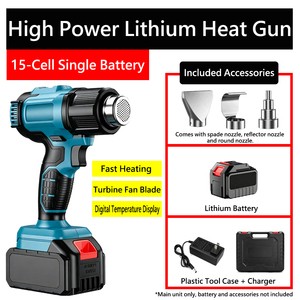 Professional Cordless Hot Air Gun, Portable Lithium Rechargeable Heat Gun For Crafting, Soldering, And Shrink Wrapping