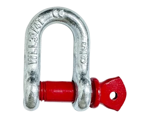 Wholesale High Quality Galvanized Rigging Hardware Type Lifting Shackles Screw Pin Bolt Pin Bow Shackles D Shackles