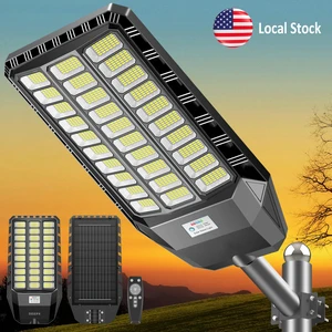 High Brightness Solar 750 LED Street Light with Smart Motion Sensor Dimming US Warehouse Fast Delivery for Channel Partners