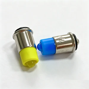 LED Single Lamp Midget Grooved MG T1 3/4 6X16mm 24-28V Control Panel Signal Indicator Bulb
