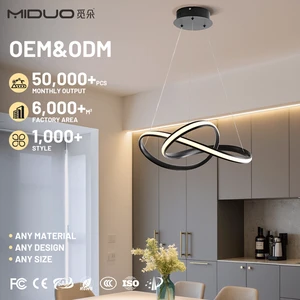 Wholesale Price Circle Ring Hanging Lamp Save Electricity 4kg Easy Installation Nordic 220V Led Hotel Staircase Chandelier