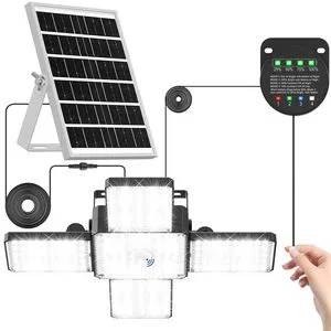 Ranchers & Outdoor Users Illuminate Shed Garage 268LED Solar Pendant Light Motion Sensor 4 Modes IP65 Waterproof for Barn Gazebo