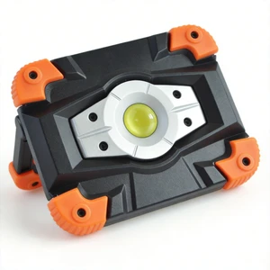 Portable LED Floodlight with Power Bank Function Durable Metal Body Horizontal Tilt Up to 180