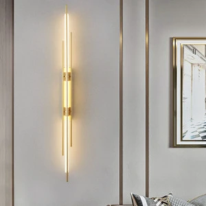 Long grid wall lamp, 2023 new model, living room, bedroom, study, staircase, TV background , across hotel project, 110V