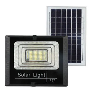 Outdoor Solar Spotlights Flood Wall Light with Remote Exterior Solar Lights Aluminum Super Bright Solar Street Waterproof