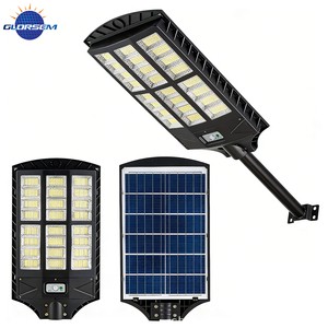 LED Floodlight IP65 Waterproof Solar Street Light for Outdoor Garden Buildings with ABS Material Emergency Lighting