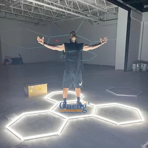 Competitive Price Commercial Car Repair Shop Exhibition Hall Garage Modular Hexogon Lighting
