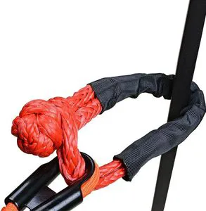 37500lbs Soft Shackle Synthetic Road Recovery Rope with Polyester Sleeve for Sailing SUV ATV Truck Jeep Safer Than Metal Shackle