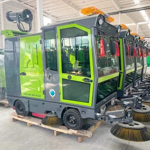 Used Electric Road Sweeper with Fog Cannon Dust Suppression Industrial Outdoor Street Cleaner for Farm Use