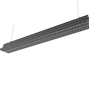 Twin Tube Guide Slot Trunking Light Shopping Mall Strip Lamp UGR Less Protect Eyes Hanging Pendant Linear Light