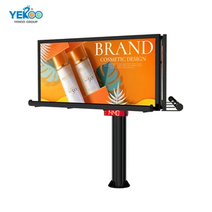 City Highway Full Color P6 LED Video Advertising Display High Brightness Outdoor Mega Billboard Airport Exhibition Hall 1 Year