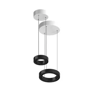 Modern White Acrylic Circular Pendant Light 40W 54W 60W LED Decorative Hanging Lamp for Bedroom and Office Building