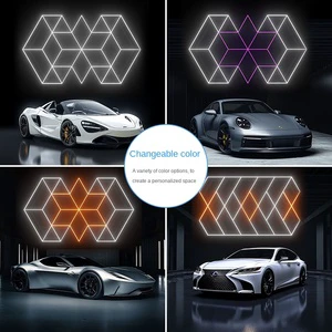 Honeycomb LED Light for Workshop Gym Warehouse Basement Car Detail Shop Garage Showroom Hotel Bright Working