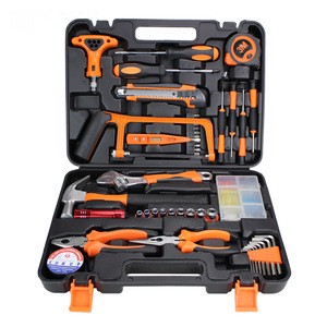 MYJ 46pcs Tool Sets Multi-Purpose Repair Tool Kit Hammer Wrench Pliers Combo Hardware Tool Set for Vehicle Home Maintenance