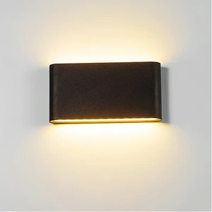 Ultra-thin Outdoor Waterproof Wall Lamp, Long Strip Landscape Decor Wall Light for Terrace, Corridor, Villa and Courtyard