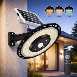 5 Modes Solar Light Indoor Outdoor Solar Shed Light Rotation Waterproof Motion Sensor for Barn Patio Chicken Coop Gazebo Garage