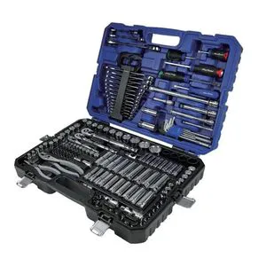 151-Piece CR-V Steel Automotive Repair Toolbox Set Ratchet Wrench Socket Screwdriver Hand Tool Kit With Lifetime Warranty